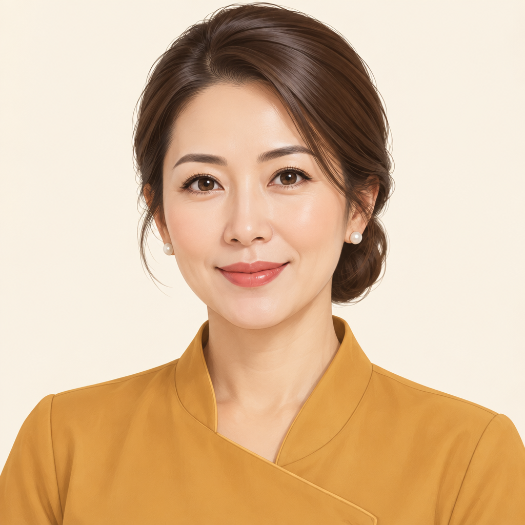沙田减肥瘦面工作室老闆娘頭像插畫