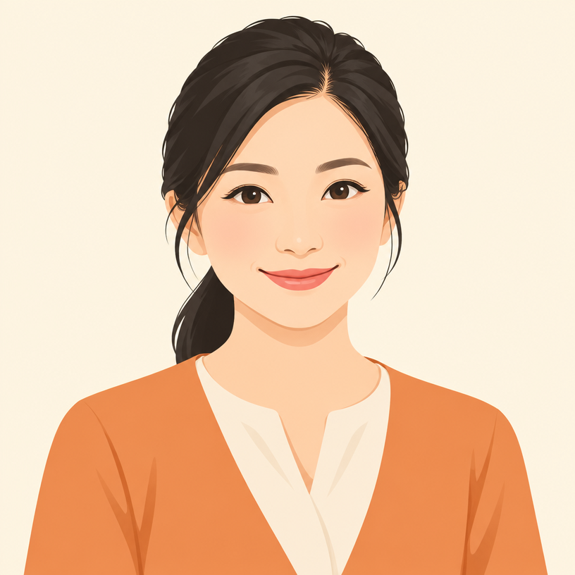 元朗美容院店主頭像插畫